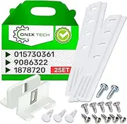 Set of 2 Tow Hinge for attaching The Door of The Built-in Refrigerator to The Front with The Original Code 9086322 for Liebherr 1878720 for Miele 015730361 for Smeg - ONIX TECH