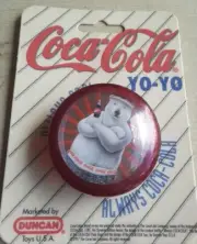 Yo-Yo Duncan Coca-Cola 1997. Original Carded. Arms Crossed Bear.