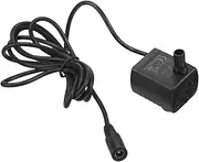 WOONEKY Mini Submersible Pump Small Fish Tank Pump Tabletop Small Bath Feature Tank Aquarium Electric Mini Water but Submersible Pond Filter Kit Plastic Black