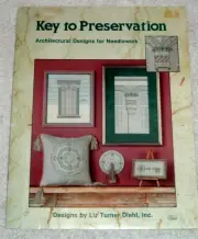 Key to Preservation Architectural Designs for Needlework Pattern Chart Graph