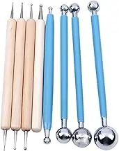 Aswalling 8 Piece Ball Stylus Dotting Tools for Clay Pottery Ceramics Doll Modeling Paper Flowers