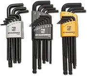 GEARWRENCH 31 Piece Magnetic Long Ball End SAE/Metric/Torx® Hex Key Set - 83527, Large