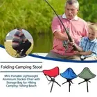 Outdoor Camping Folding Stool Portable Camp Tripod Chair Small Fishing Chair