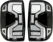 Car Tail Lights LED Smoky Taillight For Ranger T9 2022-2024 Reverse Light Brake Light Steering Flashing Light Driving Light Warning Light Rear Tail Light Assembly