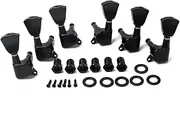 VINTORKY 6pcs Banjo Tuning Pegs Black Guitar Tuners Machine Heads 3l3r Keys for Guitars