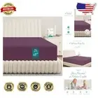 800 Thread Count Egyptian Cotton California King Fitted Sheet - Plum Purple