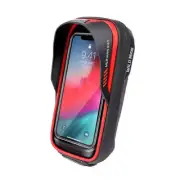 Waterproof Hard Shell Touch Screen Bicycle Handlebar Bag (Red)