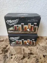 New Mason Craft & More Herb Spice Jars set of 16 Glass with Metal Lids 3 oz