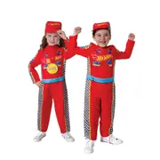 Mattel Hot Wheels Racing Suit Costume Dress Up Party/Halloween Size Toddler