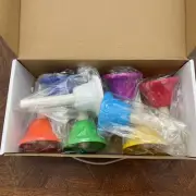 8 Note Hand Bells for Kids Musical Handbells Set Colorful Hand Bells