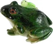 HOOTNEE Lifelike Resin Turtle Frog Statue for Garden Patio and Flower Pot Weather Resistant Statues for Outdoor Decor
