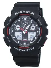 Casio G-SHOCK Velocity Indicator Alarm Backlight Timer GA100-1A4 200M Mens Watch