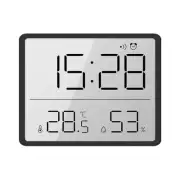 Atomic Clock Digital Wall Clock Large Display, Date & Temperature Humidity Se...