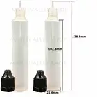 30ml 60ml Plastic LDPE Squeezable Eye Liquid Dropper Unicorn Long Bottles