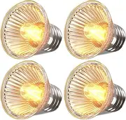 BrightArk Dimmable E27 Reptile Heat Lamp Terrarium 75 W UVA UVB Dimmable Halogen Bulb 220-240 V Pet Heating Lamp Light Bulb for Reptiles Lizards Turtles Snakes (Pack of 4)