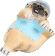 Animal Planter Hanging Ornament Lifelike Cute Appearance Flowerpot Hug Statue for Garden Yard Balcony Type A (BS38021)