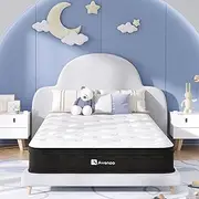 [Avenco] Twin Size Mattress, 10 Inch Innerspring Hybrid Mattress with Gel Memory Foam and Individually Pocket Springs Mattress for Motion Isolation, Pressure Relief & Supportive, CertiPUR-US Certified