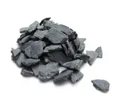 Natural Slate Stone - 1/4 to 1/2 inch Slate Gravel for Aquascaping 2.0 Pounds