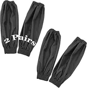 [Yzurbu] Arm Sleeves Covers, PU Oversleeves Protector for Arm with Elastic Cuffs, Waterproof, Oilproof, Acid Resistant