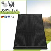 12V 350W Fixed Solar Panel Mono Home Boat Caravan Camping Power Charging Battery