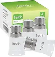 B22 to E27 Bulb Adapter FRESHIN Light Socket Converter Bayonet to Edison B22 to E27 Bulb Base 140℃ PC Fireproof Material Wattage 60W, 85~265V, 140 Degree Heat Resistant, CE RoHS Certificated (4)