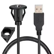 USB Car charger USB male to female extension cable USB flush mount charging