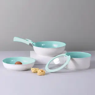 【韓國NEOFLAM】Midas Plus陶瓷塗層鍋8件組-共3款《WUZ屋子》可拆把手 鍋具 湯鍋 平底鍋