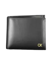 Calvin Klein Leather Wallet Classic Bifold - Wallets & Pouches - Black -Size