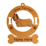 Skye Terrier Standing #2 Ornament Personalized With Your Dogs Name 3991