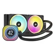 Corsair iCUE LINK H100i LCD RGB 240mm Black AIO Liquid CPU Cooler (CW-9061007-WW)