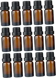 NOLITOY Essential Oil Bottles Ml Pack Leakproof Glass Makeup Storage Dark Perfume Carrier for Travel