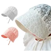Toddler Girl Lace Hat Sun-Cap Skin-Friendly Mesh Lace Bonnet Sun Protection