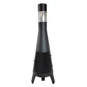 SA NEW Stratco Black Steel Chiminea