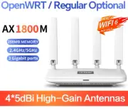 W​ifi Router 2.4/5GHz Dual Band Mash Router 5dBi Antennas WPS3 4 Gigabit RJ45 US