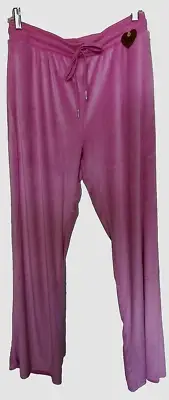 Juicy Couture 95% polyester, 5% spandex solid pink lounge pants M