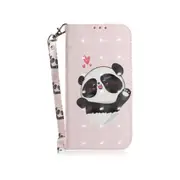 3D Colored Drawing Heart Panda Pattern Horizontal Flip Leather Case for Huawei P Smart+ 2019 / Enjoy 9s / Honor 10i / Honor 20i, with Holder & Card Slots & Wallet