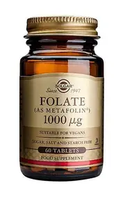 Solgar Folate 1000ug Tablets, 60
