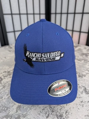 Rancho San Diego Ravens Hat Flexfit S/M Blue Wool Blend Baseball Cap New