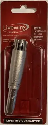 Livewire Essential Adapter 1/4" TRS Female to XLR Female Sealed New