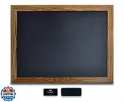 Better Office Products Magnetic Wall Chalkboard, Large Size 18" x 24", Rustic