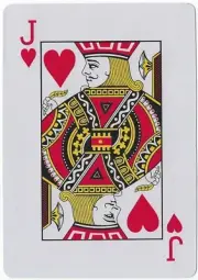 Jumbo Giant Playing Card Jack of Hearts Junk Smash Journal Scrapbook Crafts