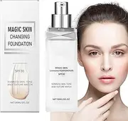 Foundation Color Changing Makeup,Color Match Foundation - Cream Base Tone Correcting SPF 30 Coverage Glow Concealer for Women