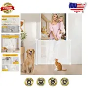 Durable Mesh Retractable Baby Gate - Extra Wide 55" for Indoor & Outdoor Use