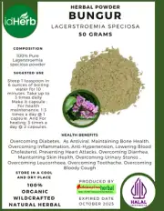 [idHerb] Herbal POWDER Lagerstroemia Speciosa Bungur Natural Organic