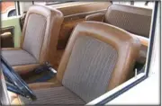 1968 - 1977 Ford Bronco Seat Upholstery - Front Buckets, Ginger Houndstooth