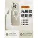 適用蘋果15ProMax手機殼磁吸iPhone13新款高級感14Pro透明保護套15Plus超薄防摔男Magsafe無線充電女ip