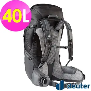 【deuter】FUTURA 40L PRO透氣網架背包(3401321黑/戶外露營/休閒健行/自助旅行/登山包)