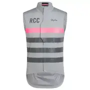 NEW Rapha RCC Men's Cycling Pro Team Lightweight Rain Gilet Vest XL Pink Grey