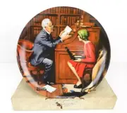 The Professor By Norman Rockwell - Knowles 8.5" Porcelain Collector Plate