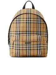 Burberry Vintage Check Pattern Backpack with Quilted Panels